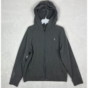 Polo Ralph Lauren Full Zip Hoodie Mens XL Sweatshirt Gray Sport